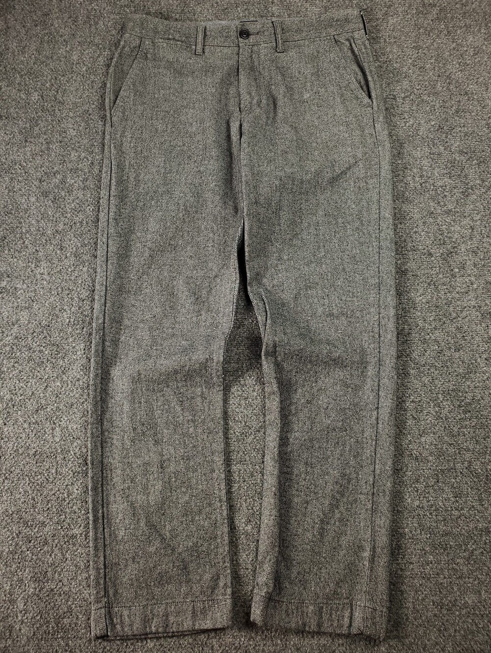J Crew 770 Straight Stretch Brushed Twill Pants 31x30 Salt Pepper Gray Chino